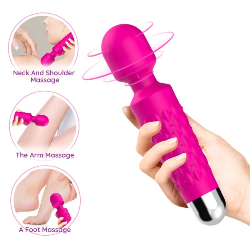 ARMONY - MASSAGGIATORE E VIBRATORE POSTINO TESTA SUPER FLESSIBILE FUCSIA - ARMONY MASSAGERS | Lingerie Harness Boutique