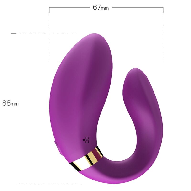 ARMONY - VIBRATORE A MEZZALUNA PER COPPIA TELECOMANDO VIOLA - ARMONY FOR COUPLES | Lingerie Harness Boutique