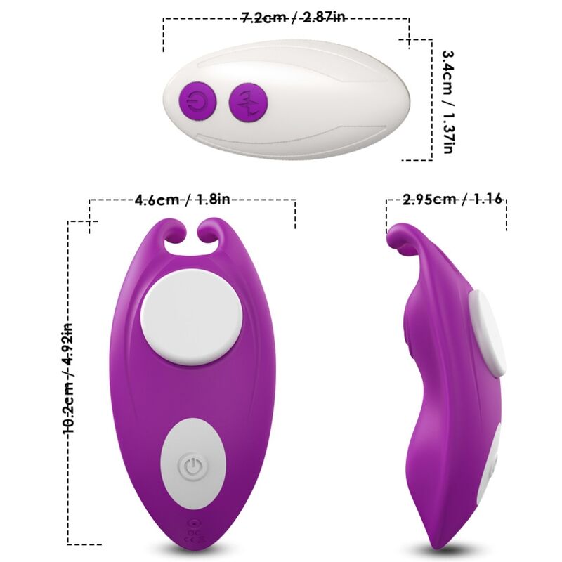 ARMONY - HONEYBEE WEARABLE PANTIES G-SPOT REMOTE CONTROL VIBRATOR PURPLE