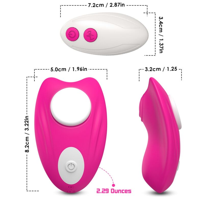 ARMONY - MUTANDINA INDOSSABILE CON VIBRATORE TELECOMANDO BUTTERFLY ROSA