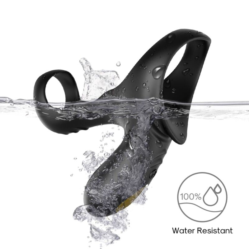 ARMONY - ANELLO VIBRATORE DOPPIO RANGER PER COPPIA NERO - ARMONY FOR HIM | Lingerie Harness Boutique