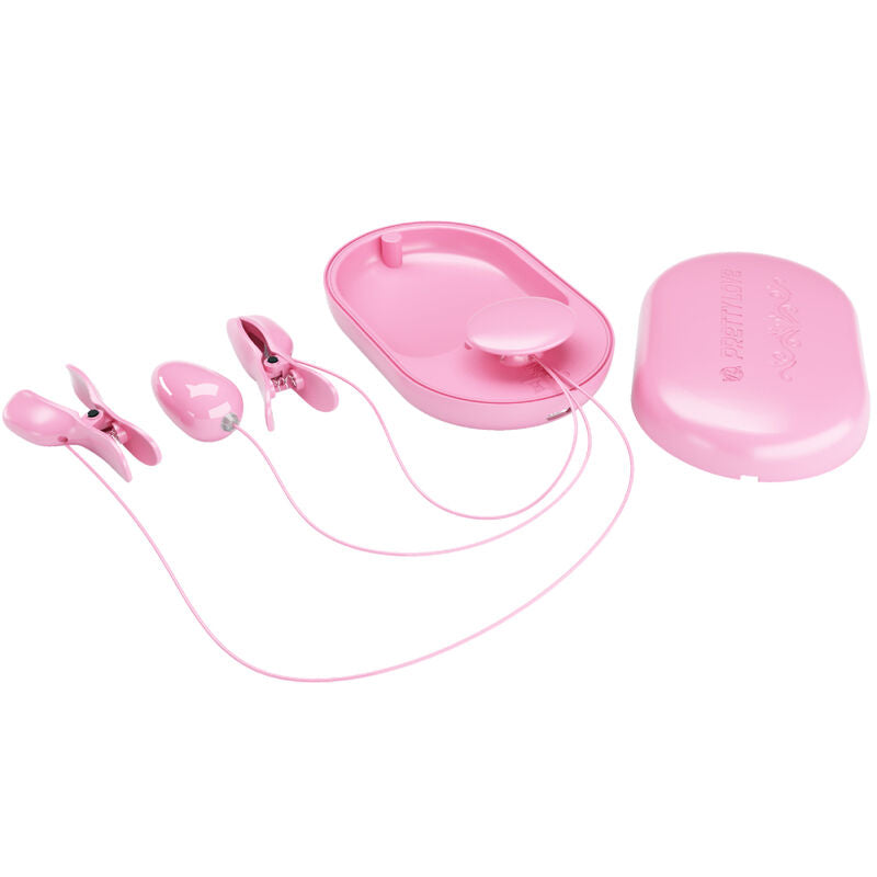 PRETTY LOVE - SCATOLA A SORPRESA PINZETTE PER ELETTROSTIMOLAZIONE ROSA - PRETTY LOVE FLIRTATION | Lingerie Harness Boutique