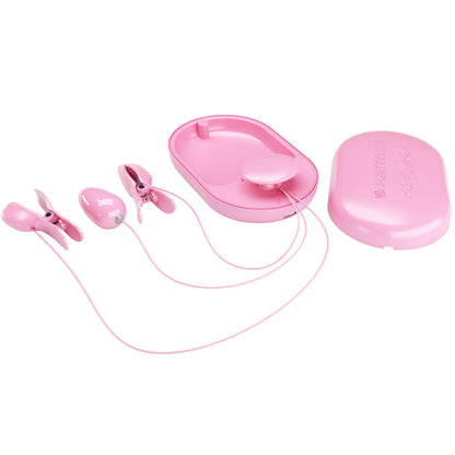 PRETTY LOVE - SCATOLA A SORPRESA PINZETTE PER ELETTROSTIMOLAZIONE ROSA - PRETTY LOVE FLIRTATION | Lingerie Harness Boutique