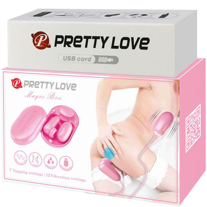 PRETTY LOVE - MAGIC BOX VIBRATING BULLET AND PINK STIMULATOR