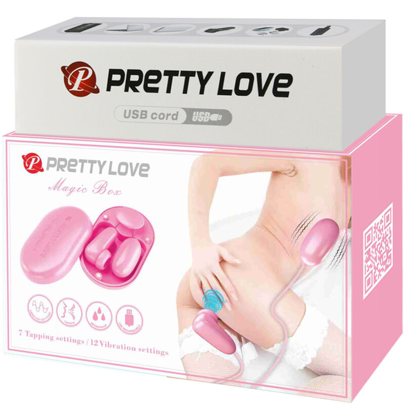 PRETTY LOVE - PROIETTILE VIBRANTE MAGIC BOX E STIMOLATORE ROSA - PRETTY LOVE SMART | Lingerie Harness Boutique