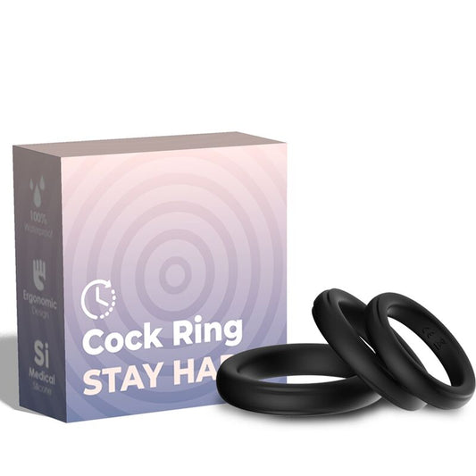 ARMONY - BLACK SILICONE TRIPLE RING