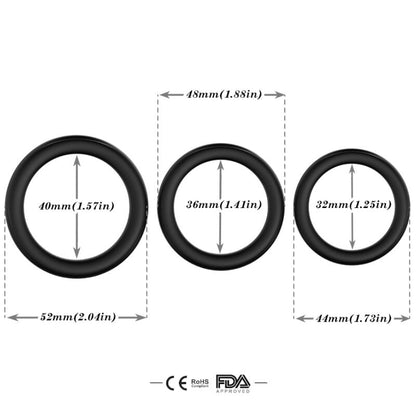 ARMONY - TRIPLE RING IN BRIGHT SILICONE