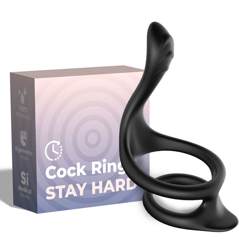 ARMONY - BLACK DOUBLE TAIL ANAL RING