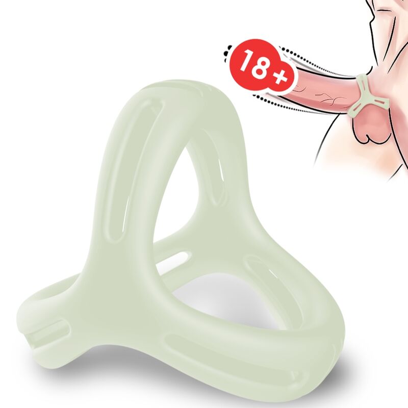 ARMONY - X-RING MULTIPOSIZIONE LUMINOSO - ARMONY FOR HIM | Lingerie Harness Boutique