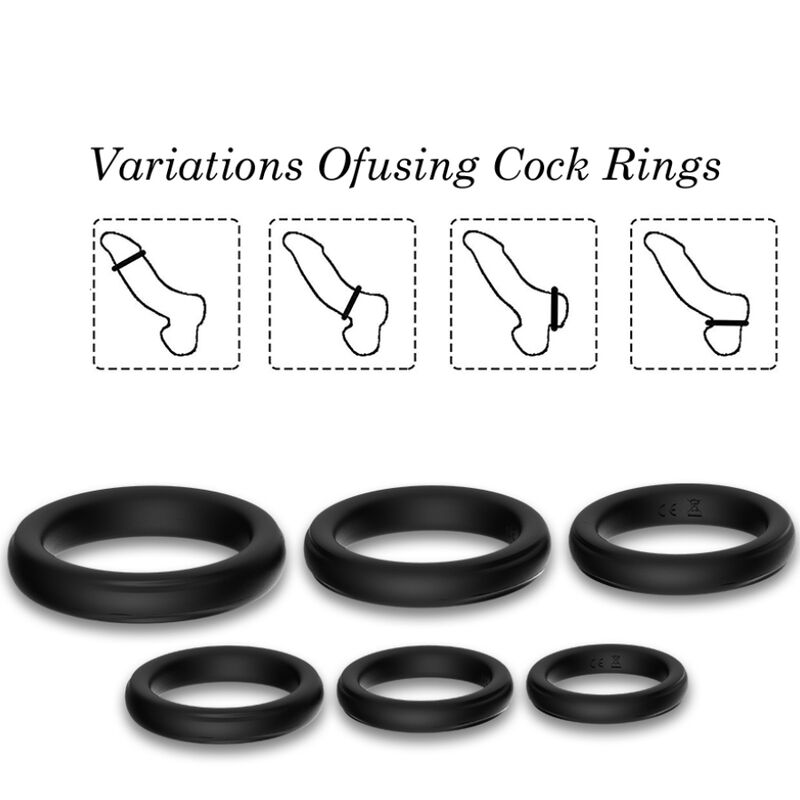 ARMONY - BLACK SILICONE CLOSING RINGS