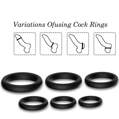 ARMONY - BLACK SILICONE CLOSING RINGS