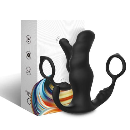 ARMONY - KNIGHT ANAL PROSTATE VIBRATOR AND BLACK RING REMOTE CONTROL