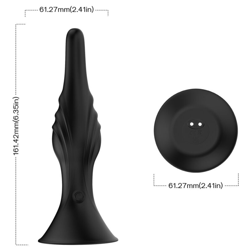 ARMONY - BLACK REMOTE CONTROL VIBRATOR AND BUTT PLUG