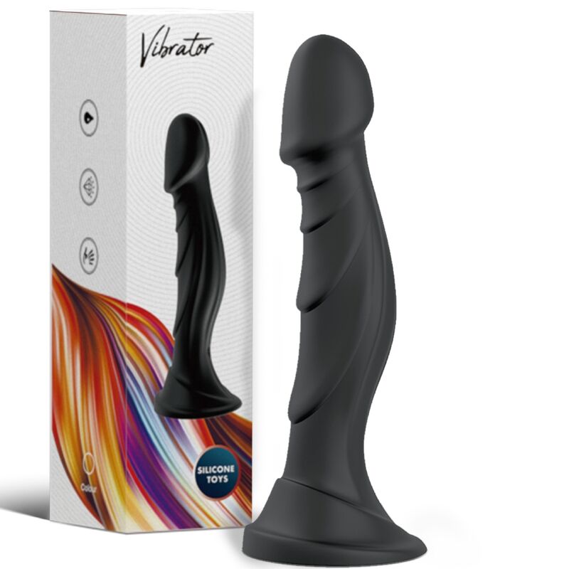 ARMONY - VIBRATOR DILDO AND REMOTE CONTROL BLACK BUTT PLUG