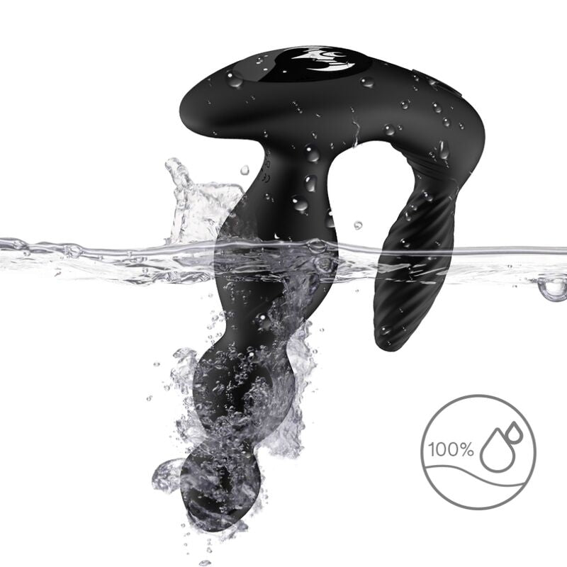 ARMONY - VIBRATORE E STIMOLATORE MANFUN PLUG ANALE TELECOMANDO NERO - ARMONY ANAL | Lingerie Harness Boutique