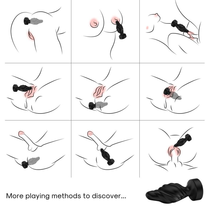 ARMONY - BLACK REMOTE CONTROL VIBRATOR AND BUTT PLUG