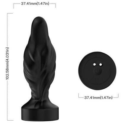 ARMONY - BLACK REMOTE CONTROL VIBRATOR AND BUTT PLUG