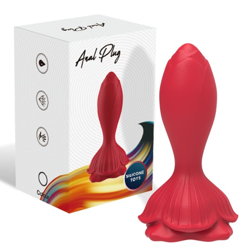 ARMONY - VIBRATORE ROSA E TELECOMANDO PICCOLO PLUG ANALE ROSSO - ARMONY ANAL | Lingerie Harness Boutique