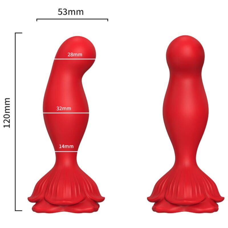 ARMONY - VIBRATORE ROSA E TELECOMANDO PLUG ANALE ROSSO - ARMONY ANAL | Lingerie Harness Boutique