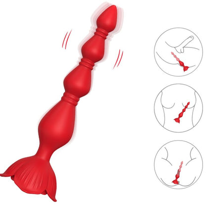 ARMONY - PAGODA VIBRATORE ROSA E PLUG ANALE ROSSO - ARMONY ANAL | Lingerie Harness Boutique