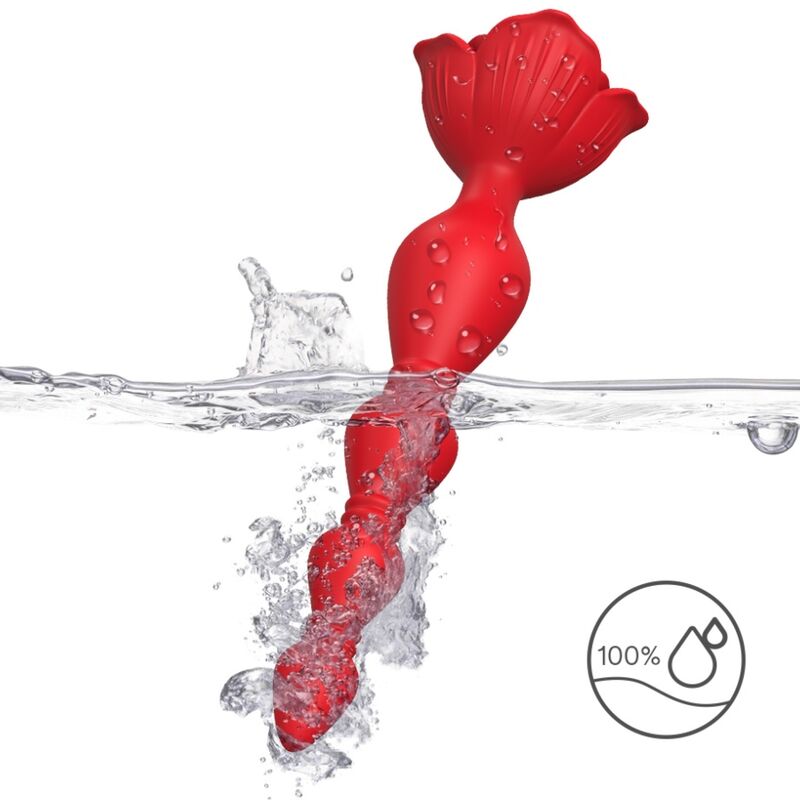 ARMONY - PAGODA VIBRATORE ROSA E PLUG ANALE ROSSO - ARMONY ANAL | Lingerie Harness Boutique