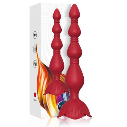 ARMONY - PAGODA VIBRATORE ROSA E PLUG ANALE ROSSO - ARMONY ANAL | Lingerie Harness Boutique