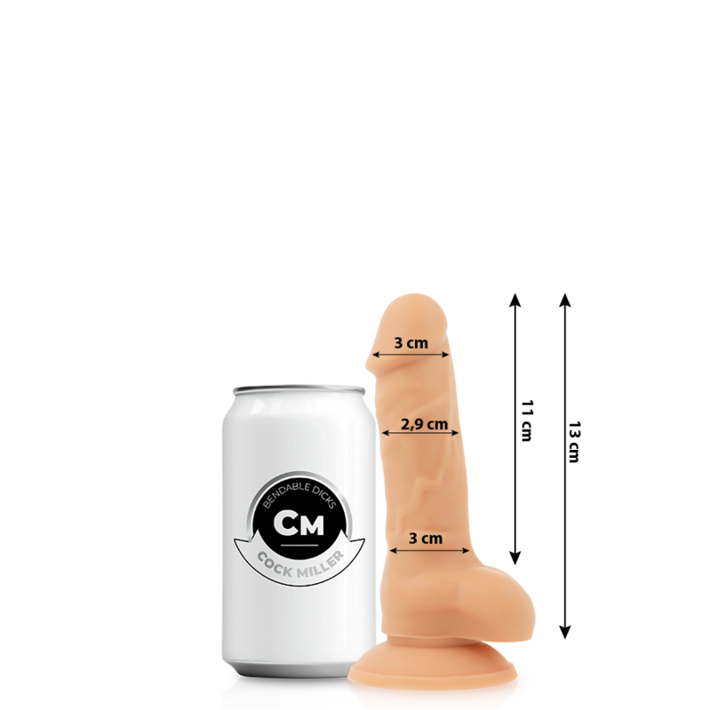 COCK MILLER - COCKSIL IN SILICONE DENSIT ARTICOLABILE 13 CM - COCK MILLER | Lingerie Harness Boutique