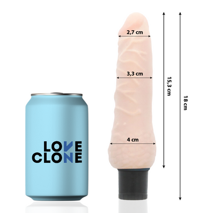 LOVECLONE - SELF-LUBRICATING VIBRATOR SVEN 18.5 CM -O- 3.3 CM