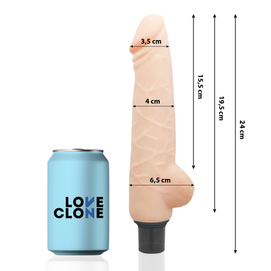 LOVECLONE - HARALD SELF-LUBRICATING VIBRATOR 24 CM -OR- 4 CM