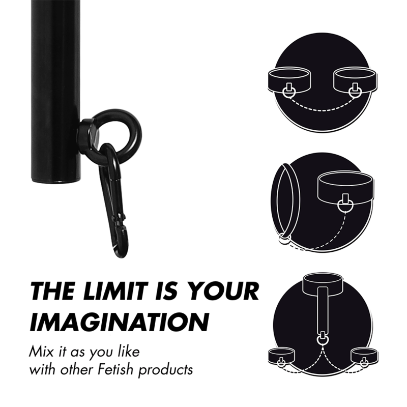 FETISH SUBMISSIVE BONDAGE - BARRA SEPARATRICE REGOLABILE 4 PEZZI - FETISH SUBMISSIVE BONDAGE | Lingerie Harness Boutique