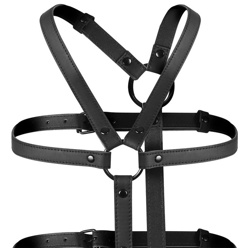 FETISH SUBMISSIVE BONDAGE - IMBRACATURA REGOLABILE TORSO E BRACCIA - FETISH SUBMISSIVE BONDAGE | Lingerie Harness Boutique