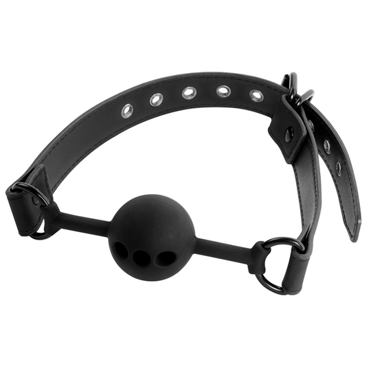 FETISH SUBMISSIVE BONDAGE - BALL GAG IN SILICONE TRASPIRANTE - FETISH SUBMISSIVE BONDAGE | Lingerie Harness Boutique
