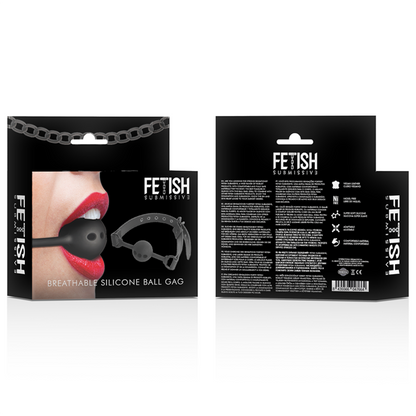 FETISH SUBMISSIVE BONDAGE - BALL GAG IN SILICONE TRASPIRANTE - FETISH SUBMISSIVE BONDAGE | Lingerie Harness Boutique