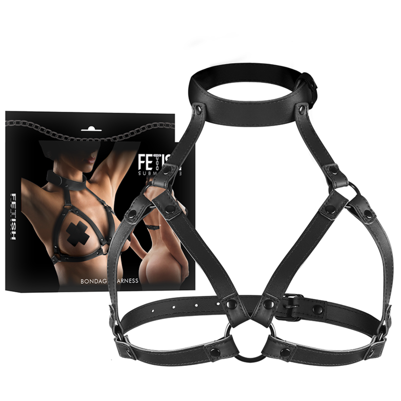 FETISH SUBMISSIVE BONDAGE - IMBRACATURA TORACE REGOLABILE - FETISH SUBMISSIVE BONDAGE | Lingerie Harness Boutique