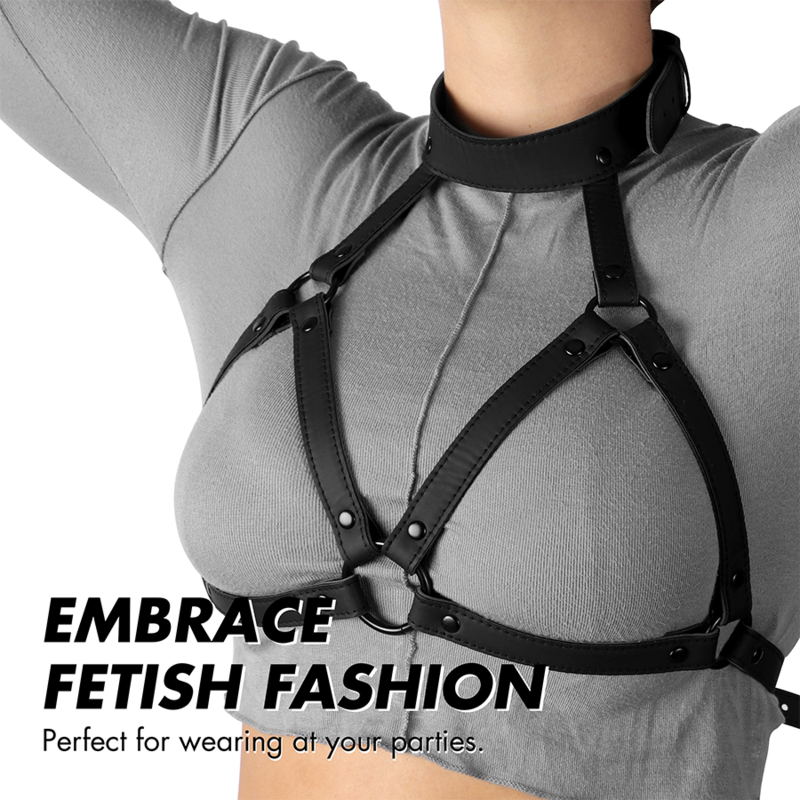 FETISH SUBMISSIVE BONDAGE - IMBRACATURA TORACE REGOLABILE - FETISH SUBMISSIVE BONDAGE | Lingerie Harness Boutique