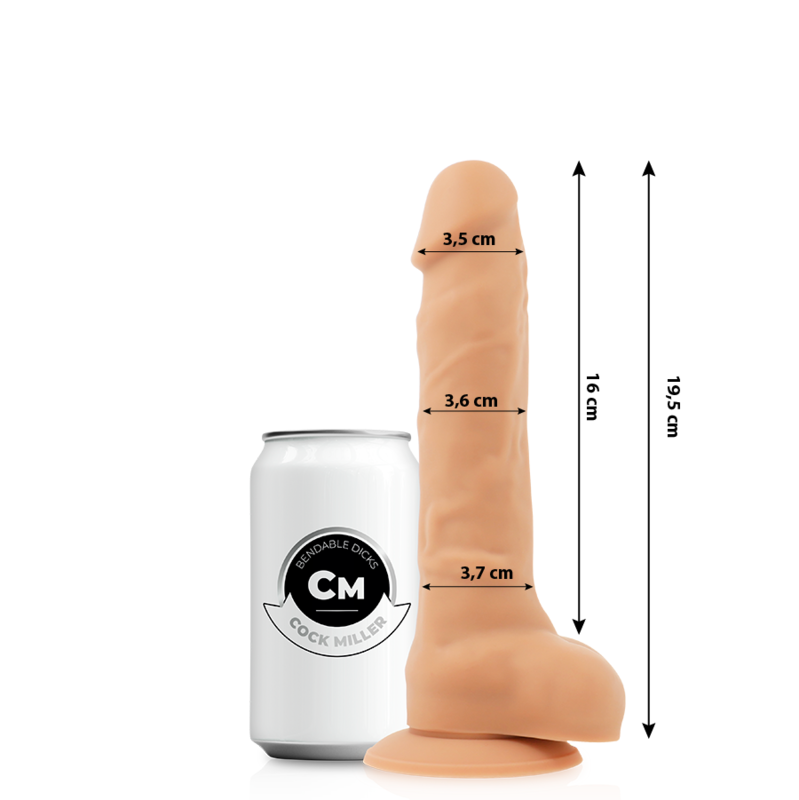 COCK MILLER - ARTICULATED DENSIT SILICONE COCKSIL 19.5 CM