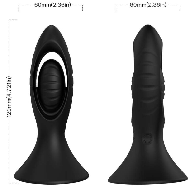 ARMONY - VIBRATORE E PLUG ANALE IN SILICONE NERO - ARMONY ANAL | Lingerie Harness Boutique