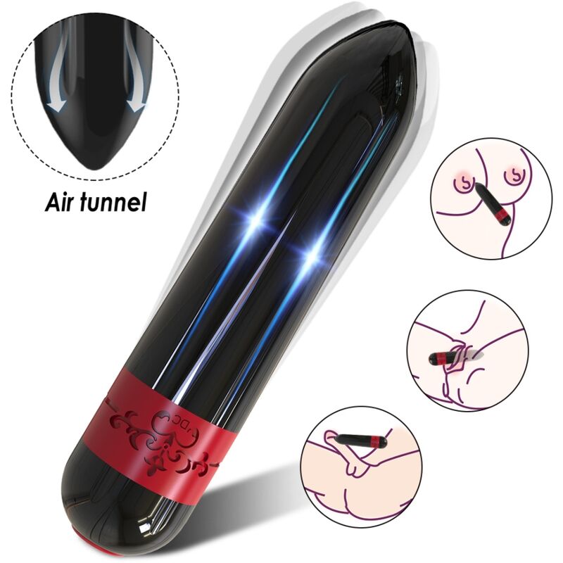 ARMONY - PROIETTILE VIBRATORE ROCKET NERO - ARMONY STIMULATORS | Lingerie Harness Boutique