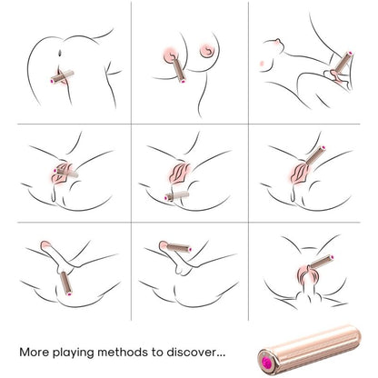 ARMONY - TESTATA VIBRATORE BULLET TELECOMANDO DORATO 2 CM X 8.8 CM - ARMONY STIMULATORS | Lingerie Harness Boutique