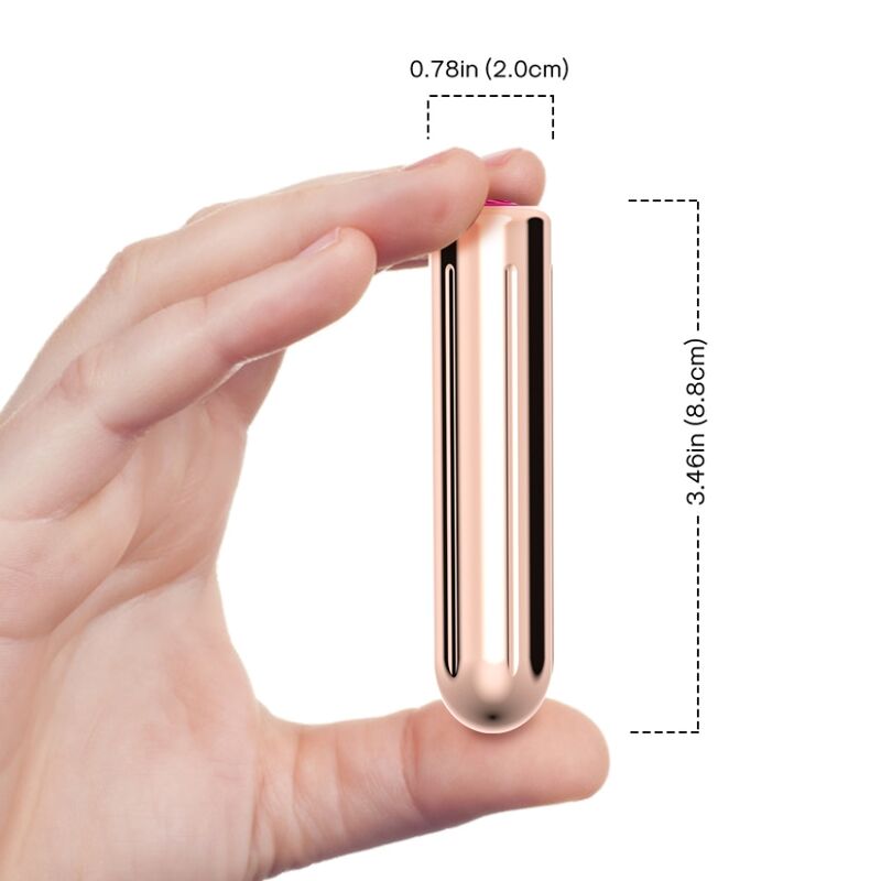 ARMONY - TESTATA VIBRATORE BULLET TELECOMANDO DORATO 2 CM X 8.8 CM - ARMONY STIMULATORS | Lingerie Harness Boutique