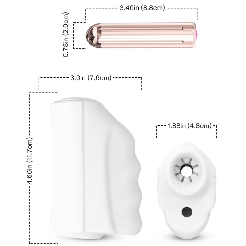 ARMONY - MASTURBATORE E VIBRATORE MAESTRO BIANCO - ARMONY FOR HIM | Lingerie Harness Boutique
