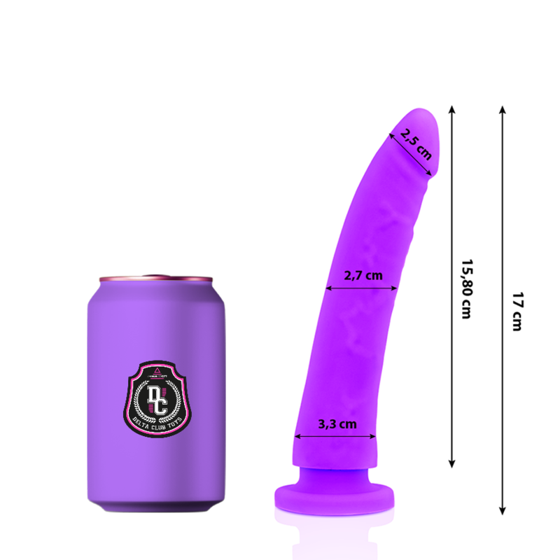 DELTA CLUB - TOYS DILDO MEDICO LILLA IN SILICONE 17 CM -O- 3 CM - DELTACLUB | Lingerie Harness Boutique