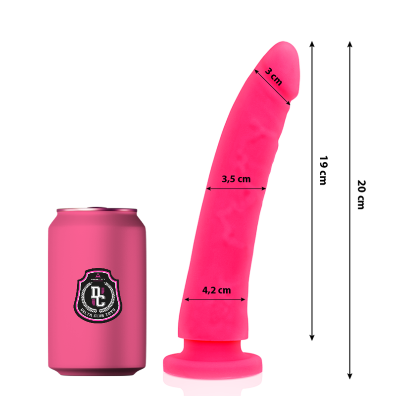 DELTA CLUB - TOYS DILDO MEDICO ROSA IN SILICONE 20 CM -O- 4 CM - DELTACLUB | Lingerie Harness Boutique