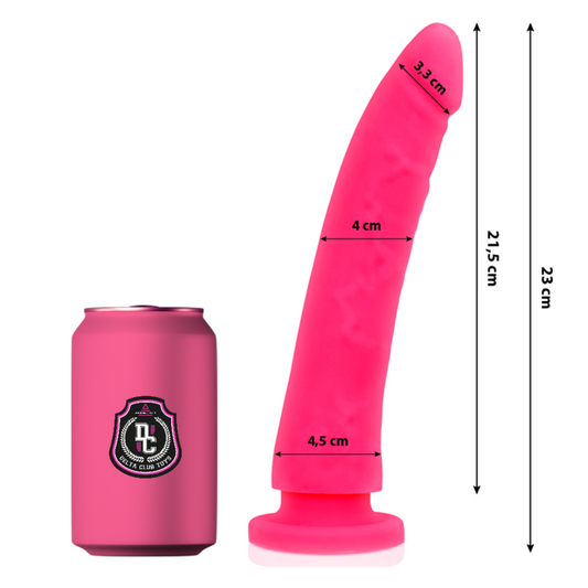 DELTA CLUB - TOYS PINK SILICONE MEDICAL DILDO 23 CM -O- 4.5 CM