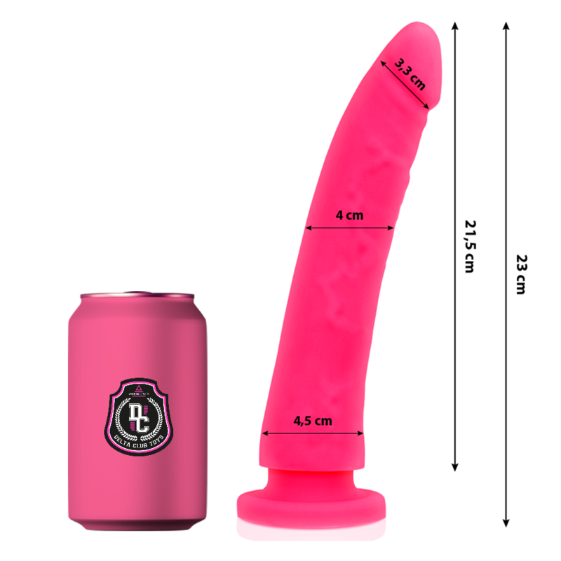 DELTA CLUB - TOYS DILDO MEDICO ROSA IN SILICONE 23 CM -O- 4.5 CM - DELTACLUB | Lingerie Harness Boutique