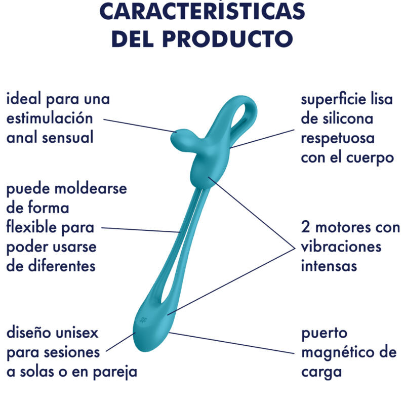 SATISFYER - PLUG & PLAY 1 MULTIVIBRATORE FLESSIBILE - SATISFYER RING | Lingerie Harness Boutique