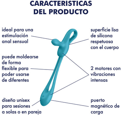 SATISFYER - PLUG & PLAY 1 MULTIVIBRATORE FLESSIBILE - SATISFYER RING | Lingerie Harness Boutique