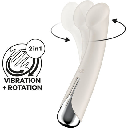 SATISFYER - SPINNING G-SPORT 1 VIBRATOR ROTATOR RED