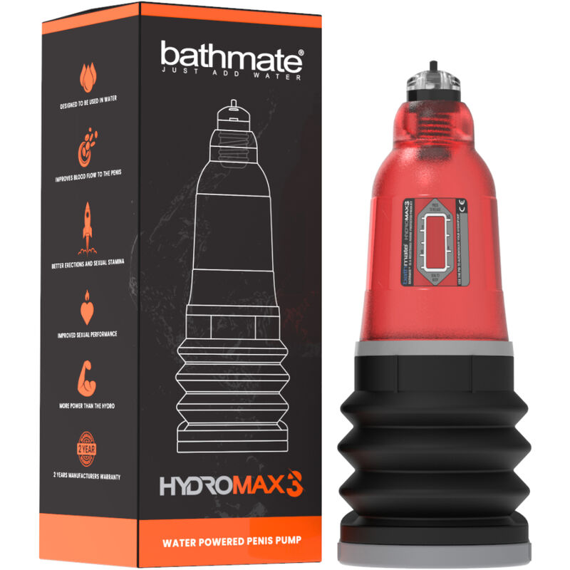 BATHMATE - HYDROMAX 3 ROSSO - BATHMATE | Lingerie Harness Boutique