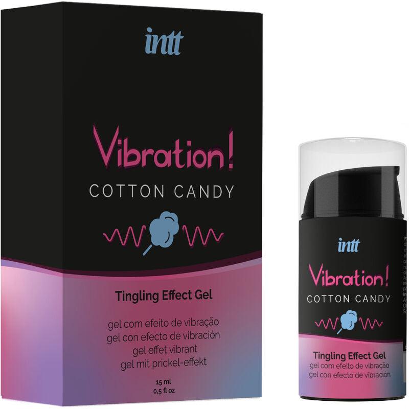 INTT - UNISEX GEL VIBRATING EFFECT COTTON SUGAR 15 ML